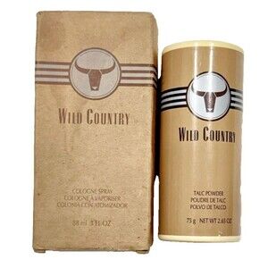 Avon Wild Country Cologne Spray/Powder  3 fl oz – Classic Masculine Scent